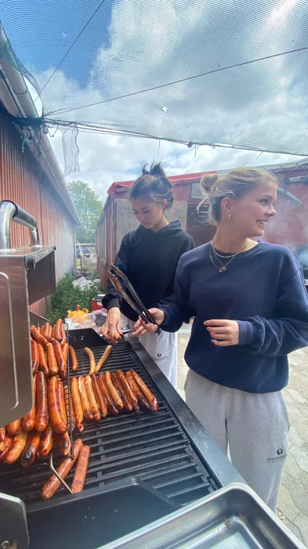 Grilling together